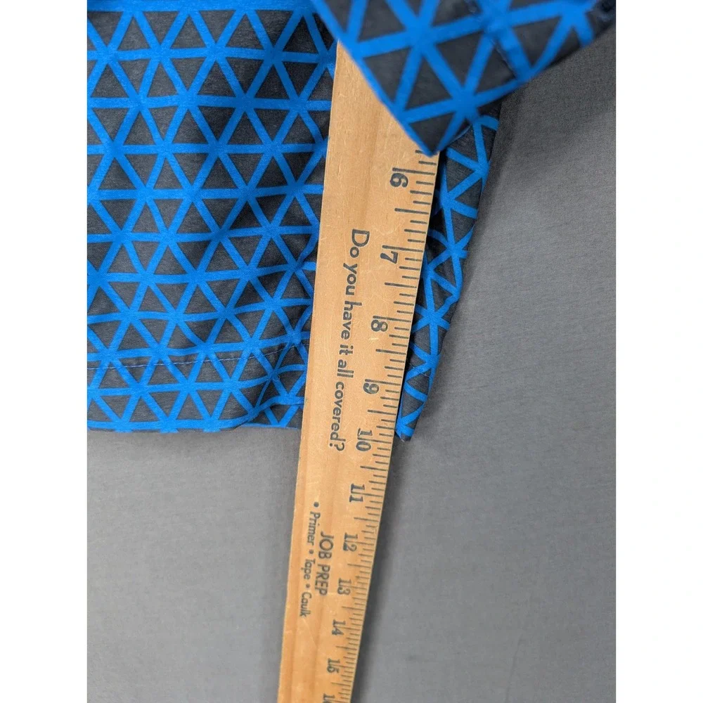 The North Face Mens Blue Geometric Pattern Swim Trunks Shorts Large 7401